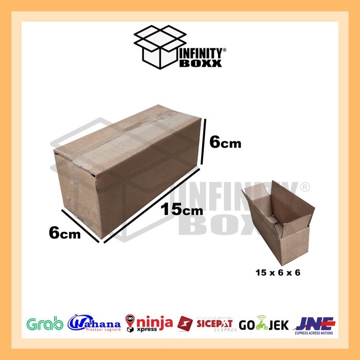 

kardus box luar polos packaging packing 15x6x6 cm SHEET POLOS
