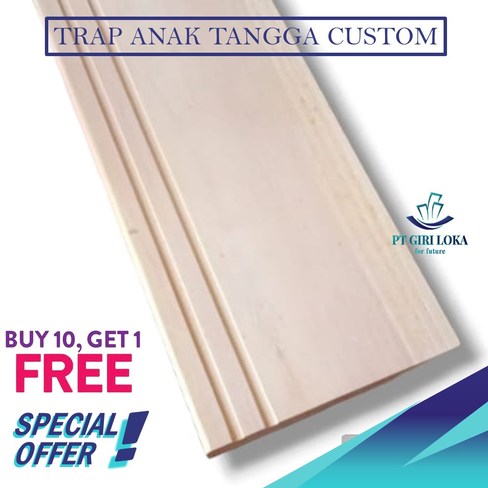 Anak Tangga Kayu Rumah Minimalis Mahoni Semua Ukuran Baru Tanpa Sambungan