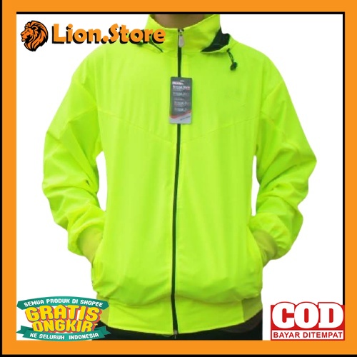 PARASUT JAKET OUTFIT KEREN TRENDY /[COD] Termurah Jaket Parasut Olahraga Polos Stabilo Pria/Wanita [