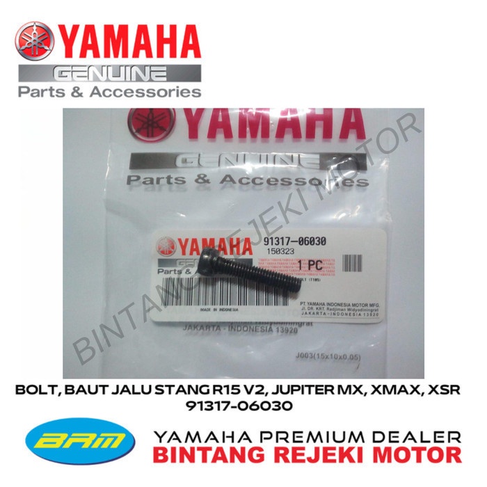 BOLT, BAUT JALU STANG R15 V2, JUPITER MX, XMAX, XSR 91317-06030