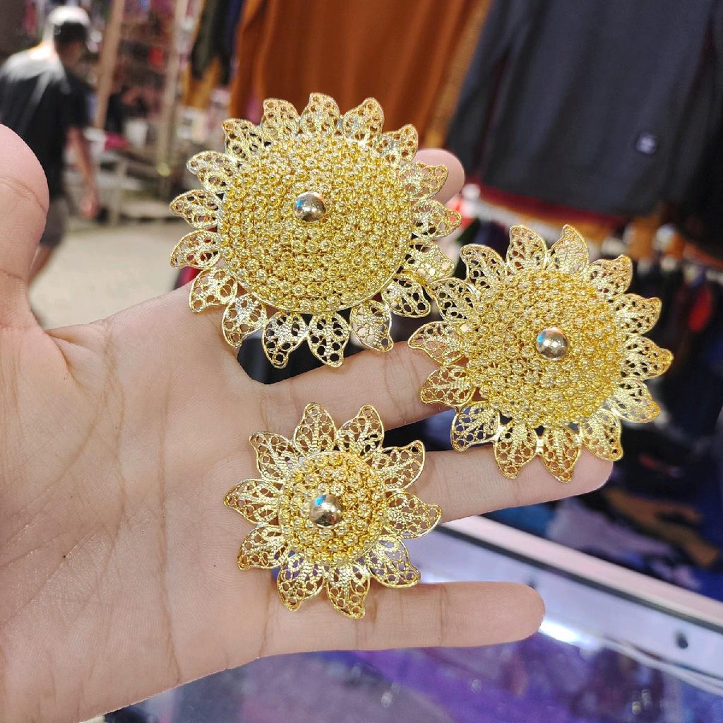 Cincin Matahari Besar Cincin Lapis emas