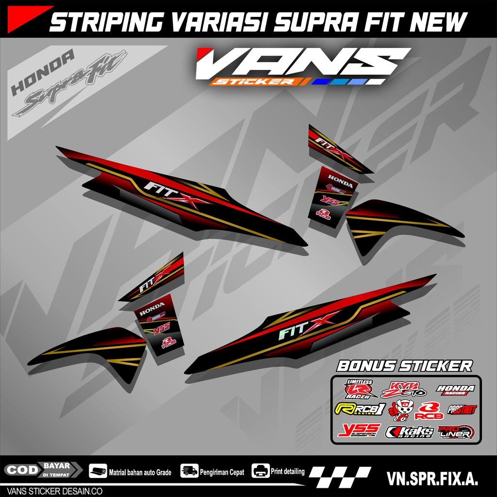 Striping Supra Fit New 2006,Fit X,Fit S-Sitiker HONDA SUPRA FIT NEW 2006, SUPRA LAMA VN.A