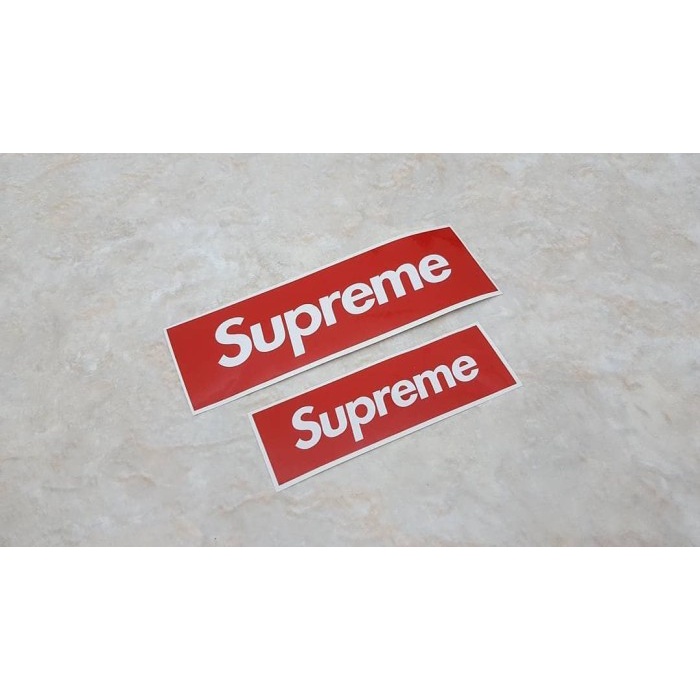 

stiker replica Supreme (paket isi 2) waterproof