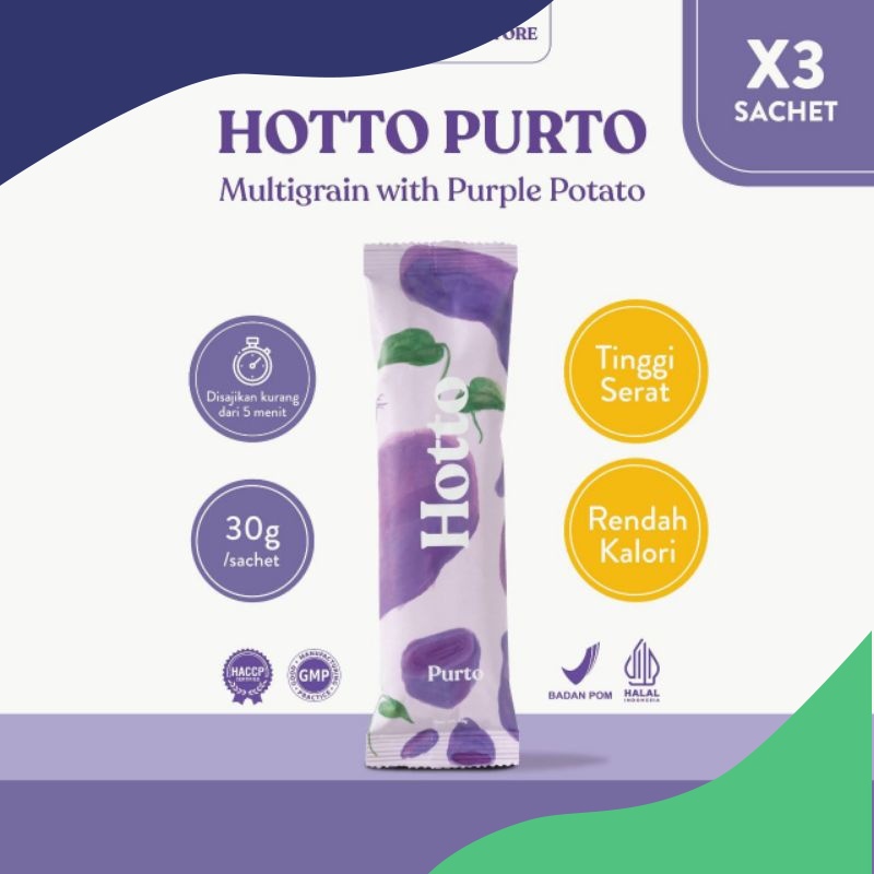 

Hotto Purto Oat 3 Sachet hotto purto multigrain