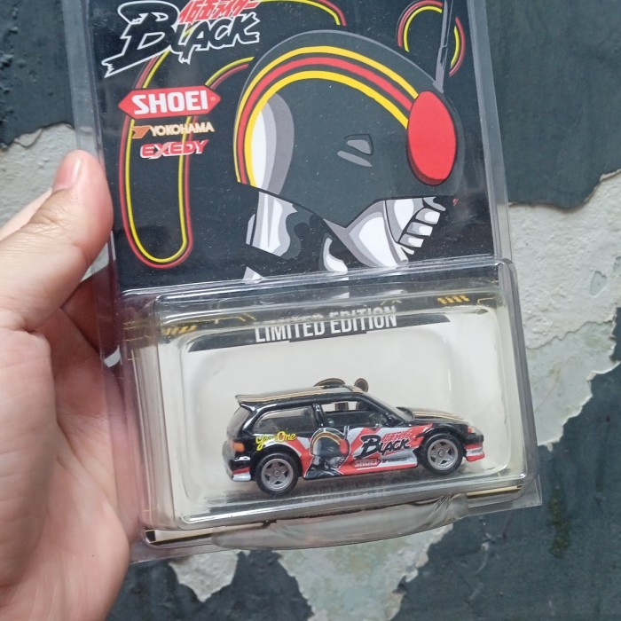 TERBARU Hot Wheels Honda Civic EF custom Kamen rider black