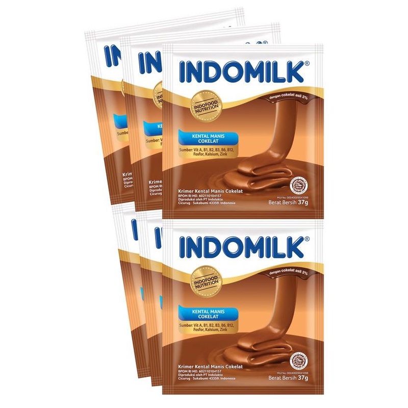 

Indomilk Susu Kental Manis Coklat – Swiss Choco Sachet 6x37gr