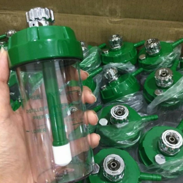 Tabung Humidifier Regulator Oksigen / Tabung Regulator Oksigen Tabung Air Regulator