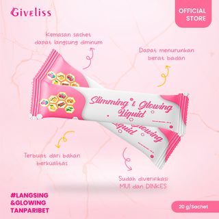 Giveliss Slimming & Glowing Liquid Minuman Pembakar Lemak Praktis tanpa seduh