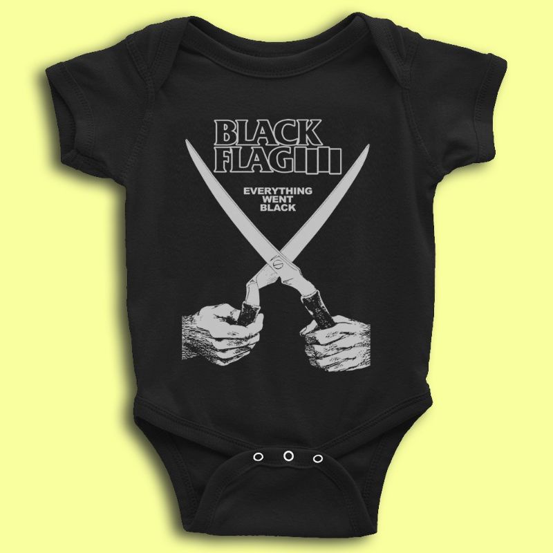 BABY JUMPER BAND BLACKFLAG GUNTING | BABY JUMPER BANDPUNK BAND METAL | JUMPER BAYI JUMPER PENDEK