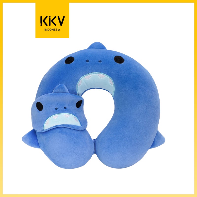 MURAH KKV ALBA SOL SET MASKER MATA DAN BANTAL LEHER SERI HEWAN HIU DINOSAURUS ANJING