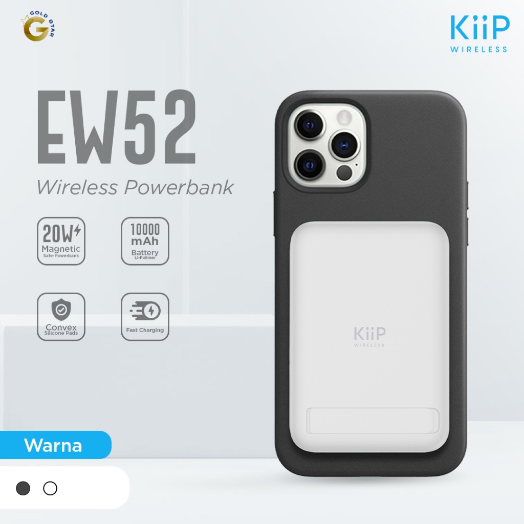 KiiP Power Bank EW52 Magnetic Magsafe 20W Fast Charging Type-C