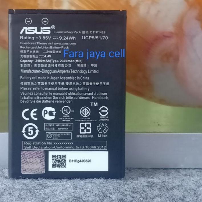 * ノ Baterai ORI Asus Zenfone 2 Laser 5 Inch Z00RD 5" Original Batre Batrai HP け