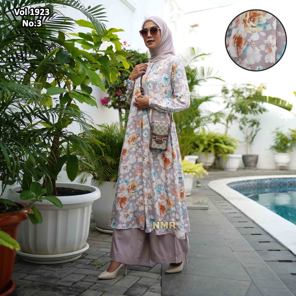 NMR Setelan Celana Tunik Rayon Jepang Vol 1923-3