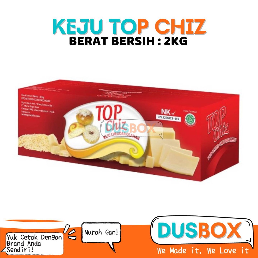 

Keju Top Chiz / Keju Cheddar Top Chiz 2 kg / Keju Parut / Keju parut 2kg