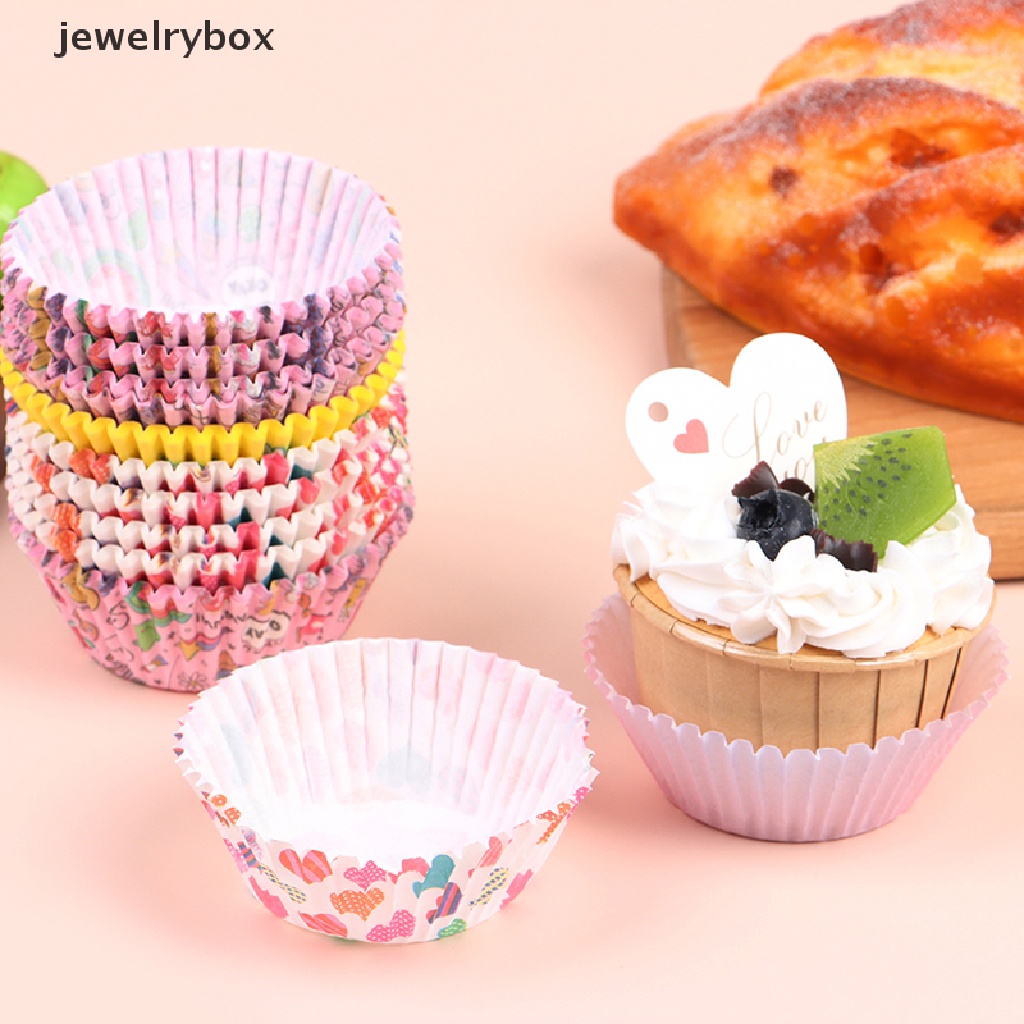 [jewelrybox] 100 Pcs Cupcake Liner Kue Muffin Cetakan Kue Ulang Tahun Pesta Dekorasi Butik