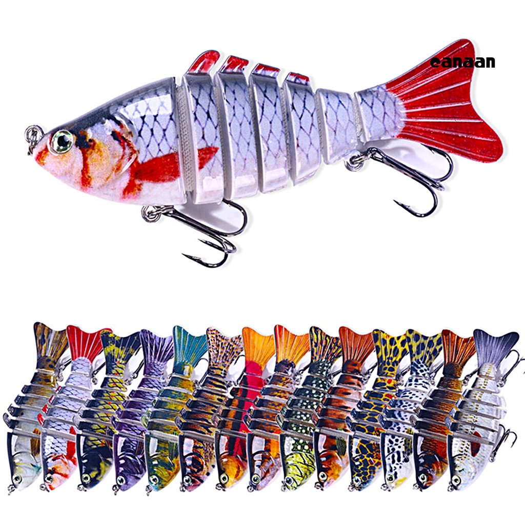 Cnn-umpan Multi-Bagian 2kait Treble Tajam Duri 7bagian Tahan Karat Kekuatan Tinggi 3D Fisheyes Lure Bait Outdoor Tackle