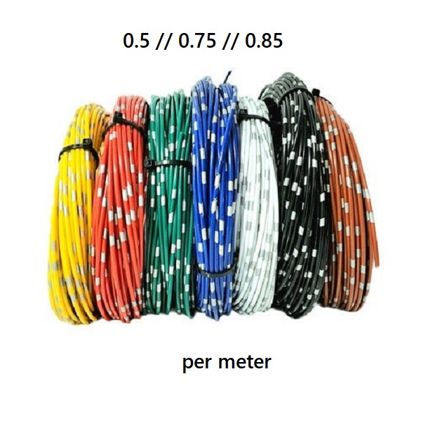 Kabel Bintik Serabut Tembaga 0,5MM 0,75MM 0,85MM Untuk Motor Mobil