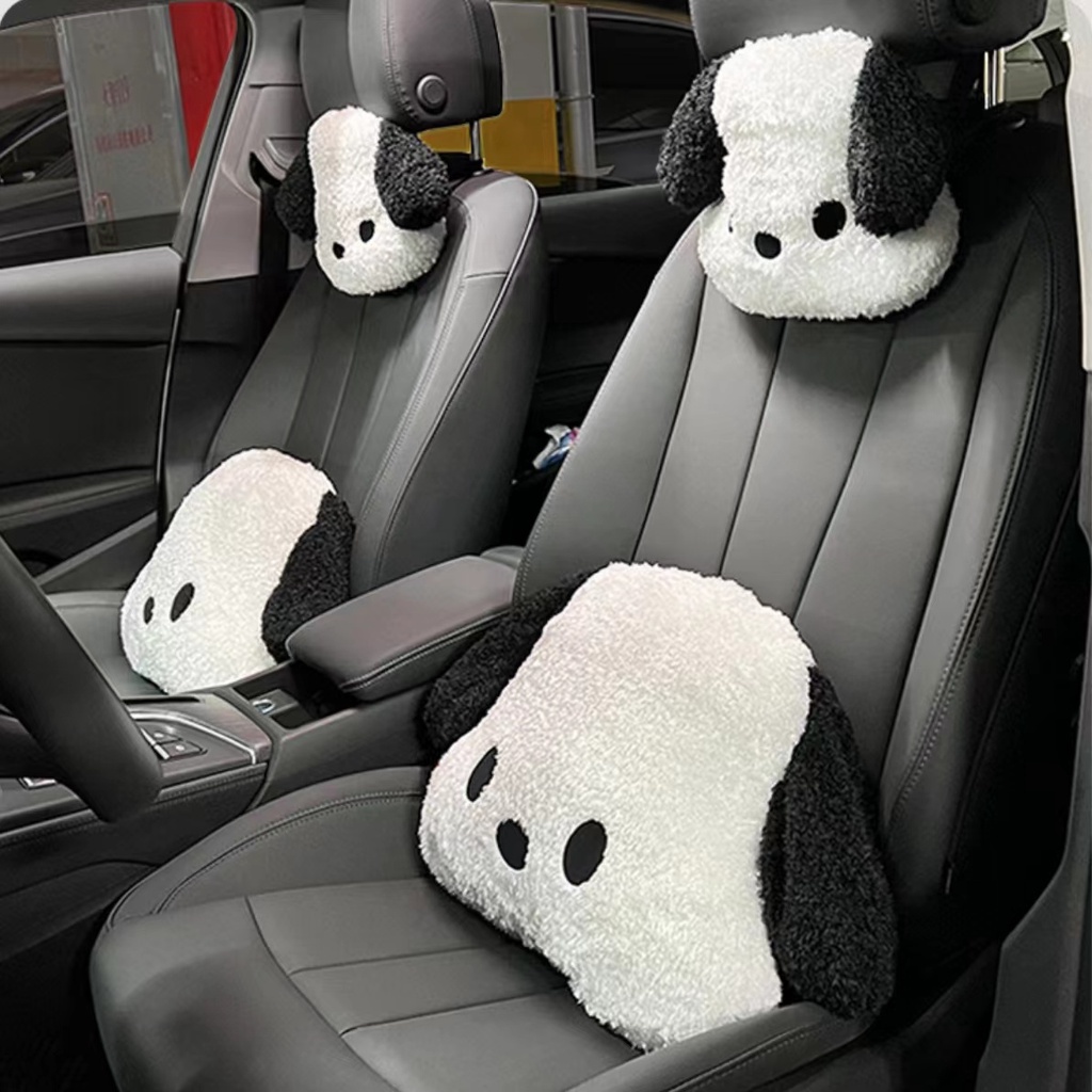 Bantal Leher headrest Mobil Bantal Leher Kartun Lucu Bantal Mewah Bantal Mobil Pinggang Leher driver Duduk Bantal Perempuan