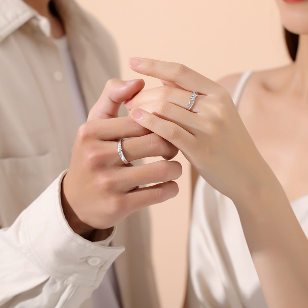 Deartiara Baru Mai Xiang Happy Couple Cincin Pembukaan Adjustable Cincin Fashion Kreativitas Mai Sui Couple Ring