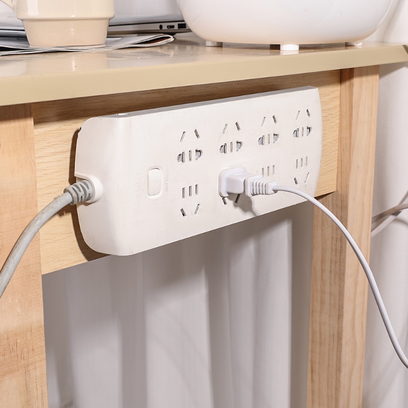 [Harga Grosir] Perekat Dua Sisi Tempel Dinding Socket Holder Bebas Pukulan Plug Fixer Kabel Transparan Power Strip Rak Penyimpanan Organizer Dapur Kamar Mandi