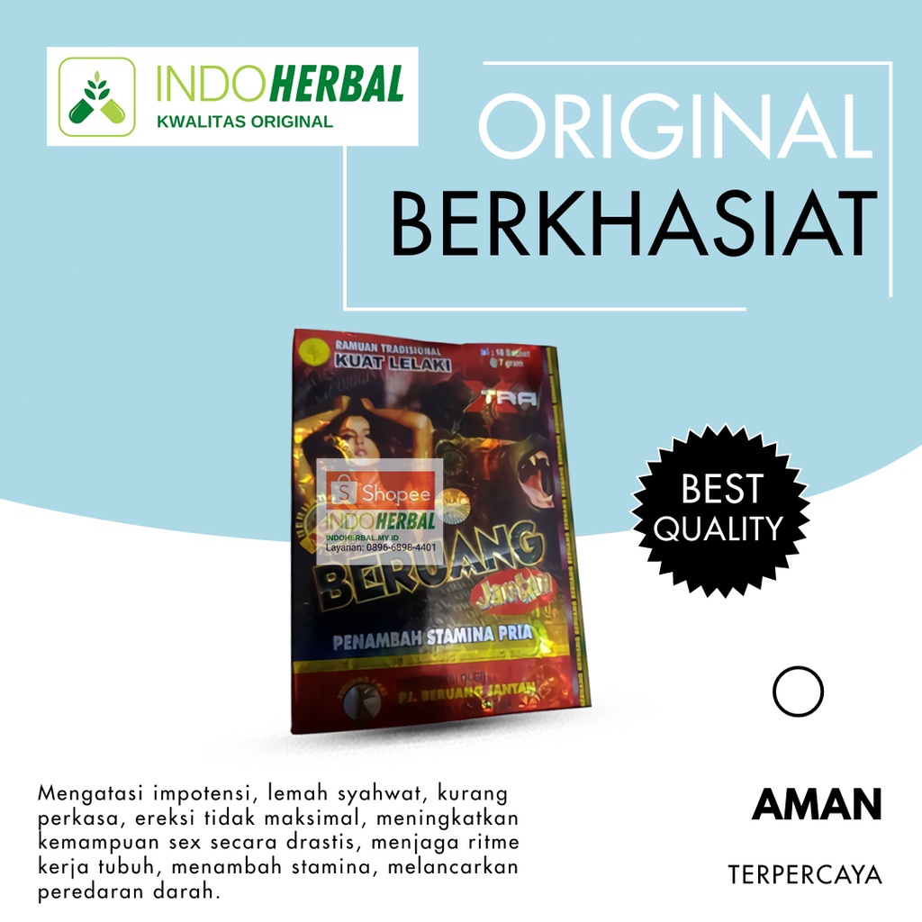 

Serbuk (Beruang) Jantan Original Jamu Pria (Kuat) Sehat Dan Tahan Lama Herbal Jamu Kesehatan