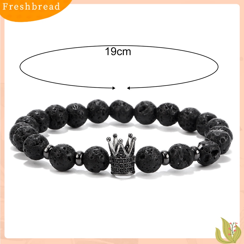 &lt; Freshbread &gt; Gelang Manik-Manik Bergaya Unisex Tahan Lama Pria Wanita Retak Bunga Batu Manik-Manik Gelang Perhiasan Untuk Pesta