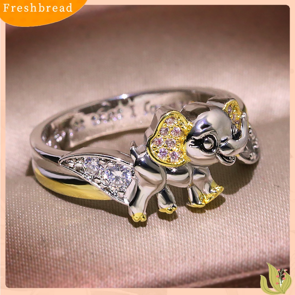 &lt; Freshbread &gt; Cincin Eye-Catching Cantik Mewah Stackable Animal Wedding Finger Rings Untuk Hadiah