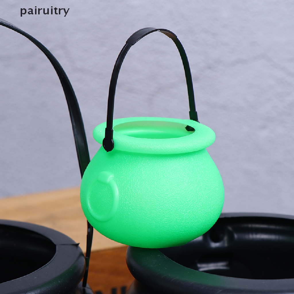 Prt Halloween Candy Kettles Pot Halloween Kuali Ember Dengan Pegangan Mainan Anak PRT