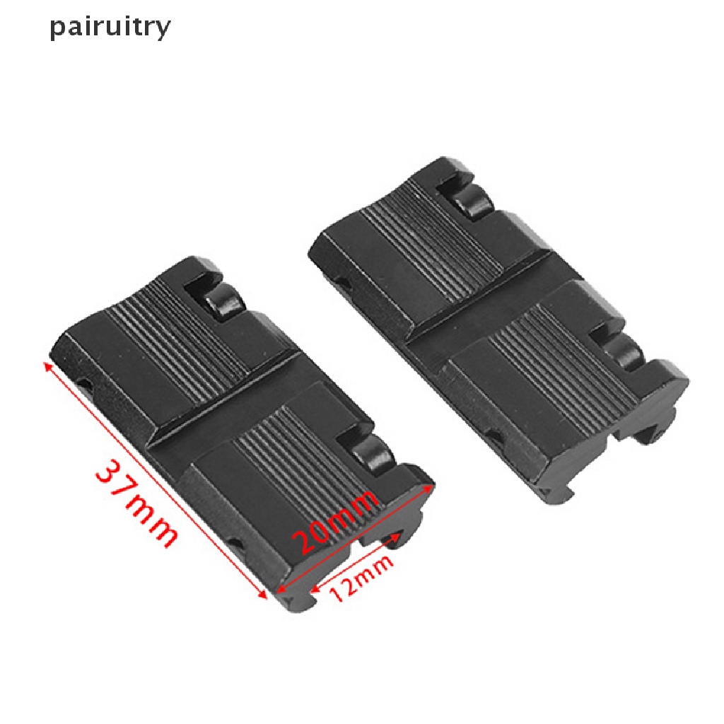 Prt 2Pcs Adapter Mount Base 11mm Dovetail 20mm Penenun Picany Rel PRT