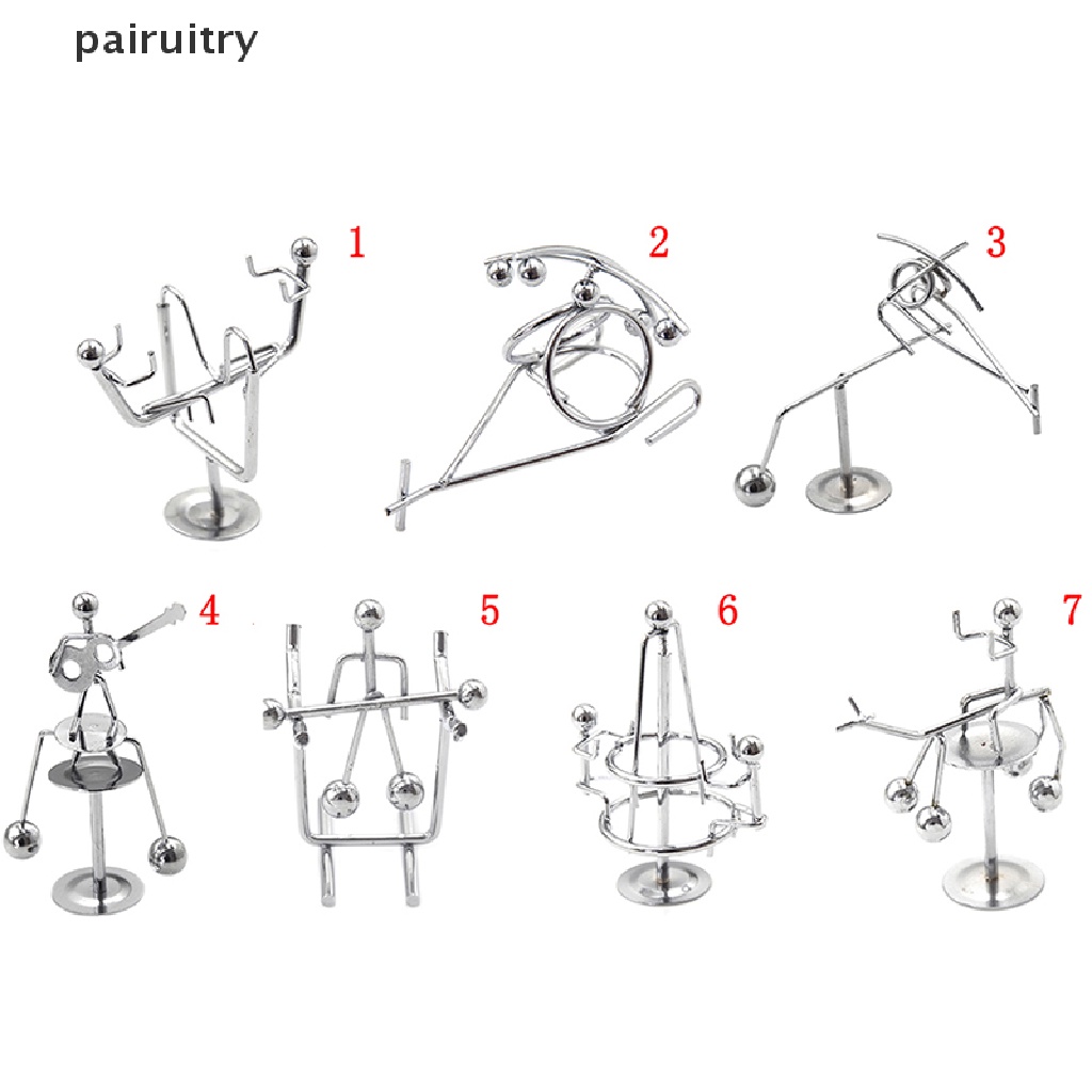 Prt Mini Newton cradle balance balls Fisika Klasik Sains fun desk Mainan Kantor PRT