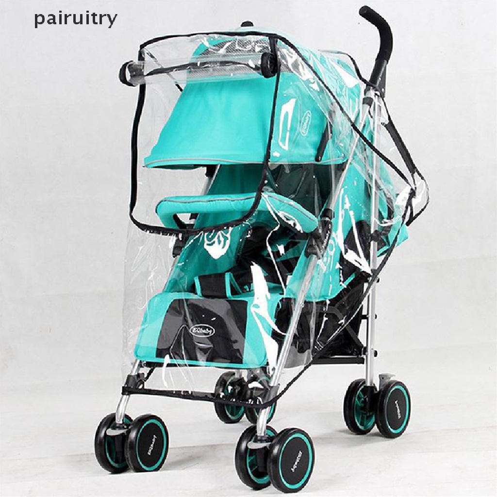 Prt EVA Stroller Bayi Anti Air Rain Cover Transparan Kursi Dorong Jas Hujan PRT