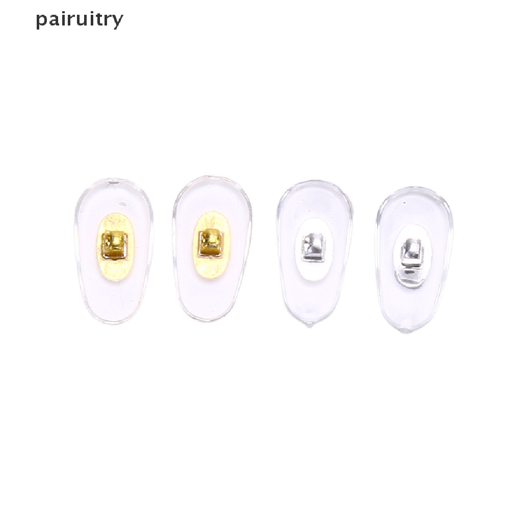 Prt 10pasang Bantalan Hidung Anti Slip Bahan Silikon Untuk Kacamata Eyeglasses Aksesoris PRT