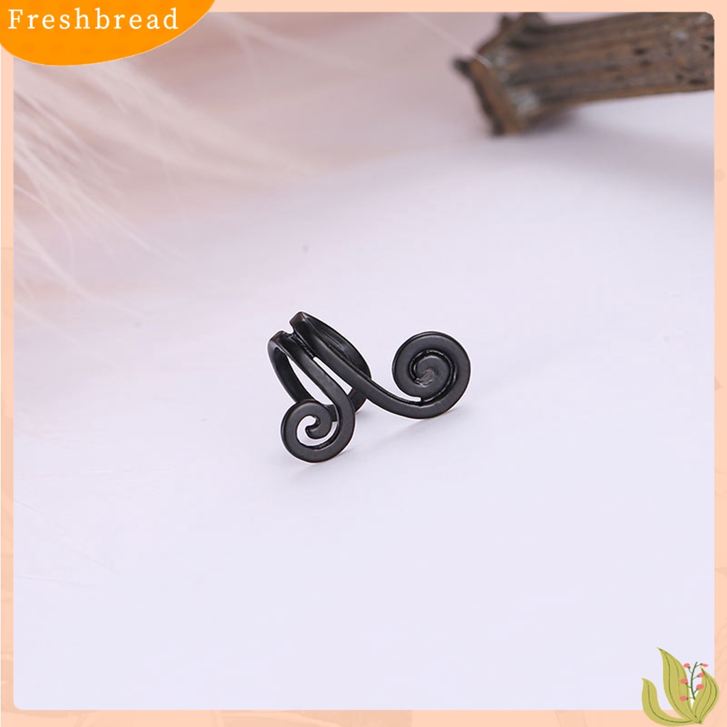 &lt; Freshbread &gt; 1Pc Klip Telinga Tanpa Sakit Non-Piercing Geometris Wanita Monkey King Golden Hoop Incantation Shaped Clip Earring Perhiasan Hadiah Untuk Kehidupan Sehari-Hari