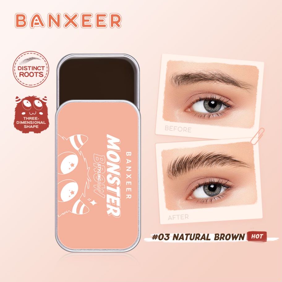 BANXEER Three-dimensional fluffy monster brow styling soap BM16 [Emperor]