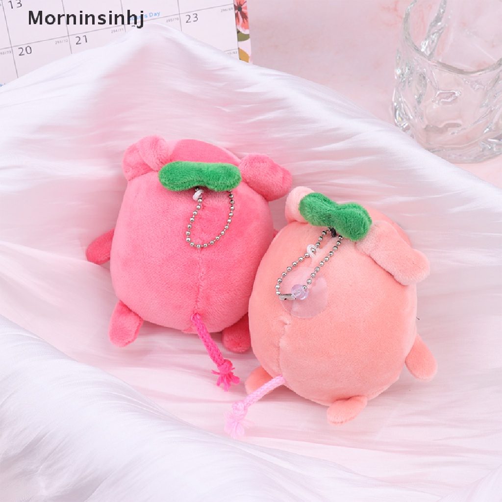 Mornin Lucu Pink Merah Babi Mewah Gantungan Kunci Hewan Boneka Keychain Indah Penyembuhan Tas Liontin Keyring Hadiah id