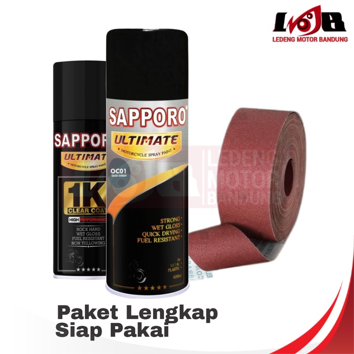 Sapporo Ultimate OC01 Sage Green Mini Cooper 3IN1 Cat Semprot Aerosol