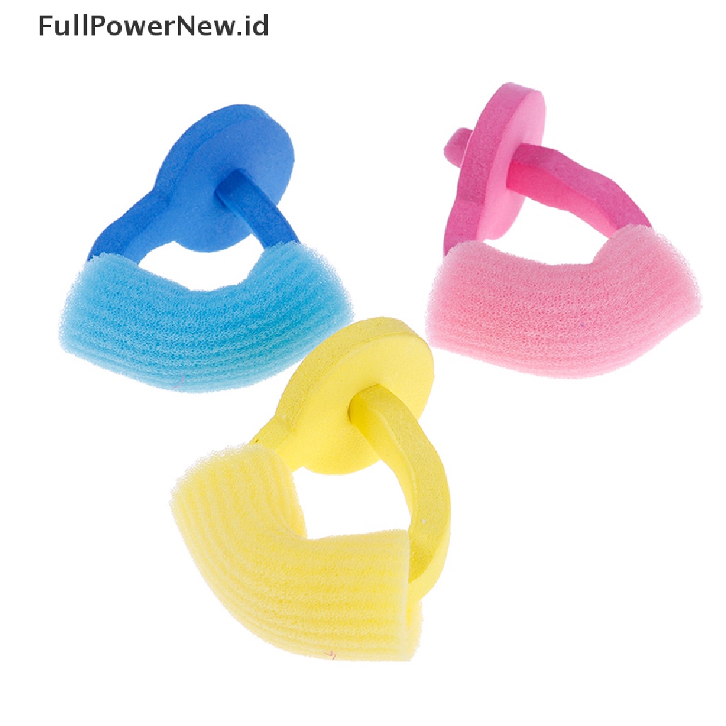 Power 3Pcs Spons Busa Lembut DIY styling hair rollers Batang Fleksibel hairstyling curler ID