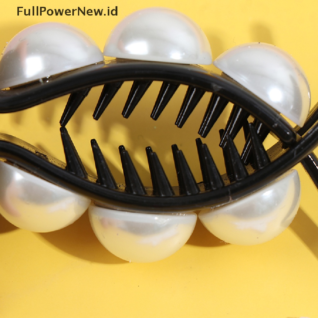 Power 1X Rain Hair Claw Clips Kepiting Besar Ponytail Sanggul Jepit Rambut Hairpin Hiasan Kepala ID