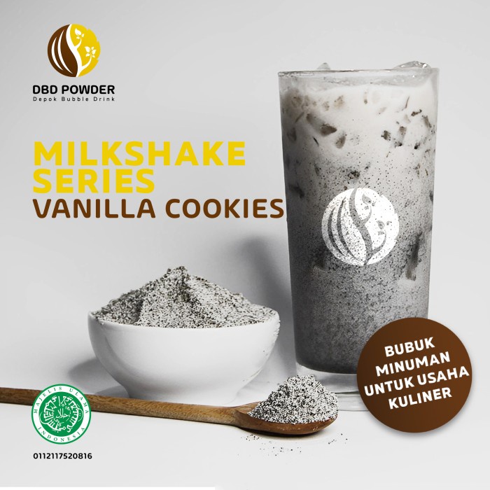

Ready-Bisa Cod/ Bubuk Minuman Vanilla Cookies - Powder Vanilla Cookies