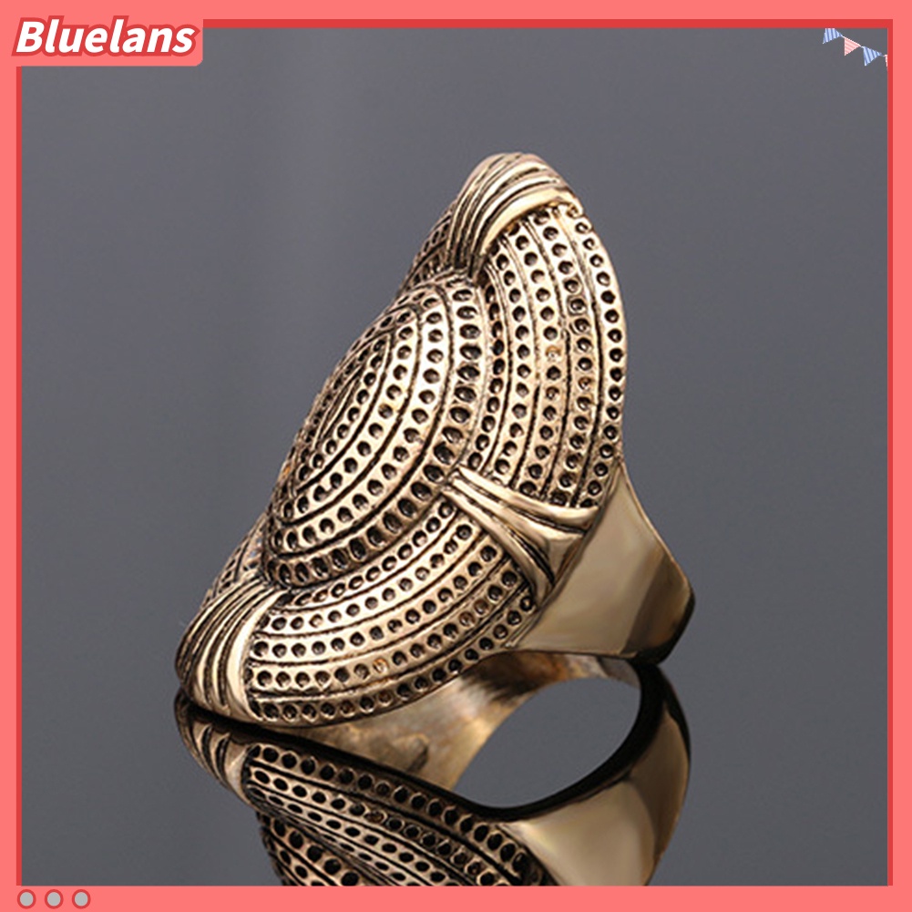 {In Stock} Kreatif Berlebihan Mesh Desain Lubang Paduan Jari Cincin Pria Wanita Perhiasan Hadiah