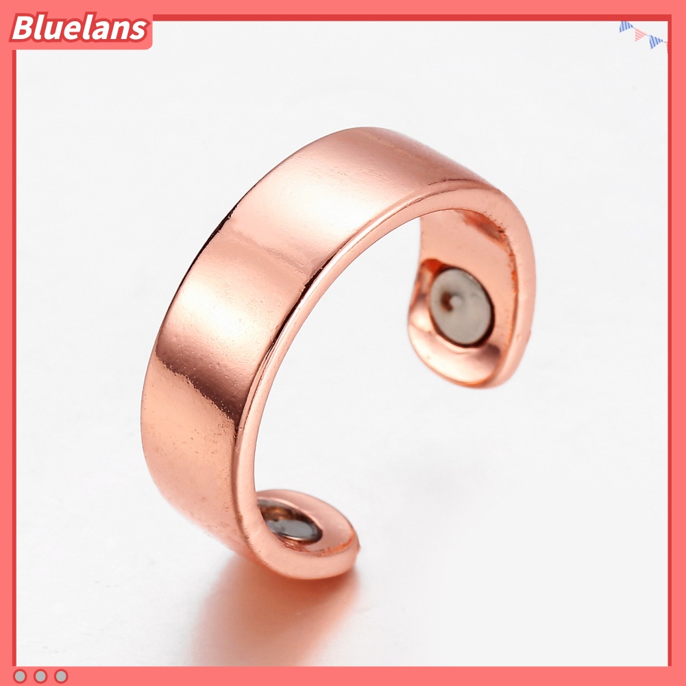 {In Stock} Unisex Fashion Tembaga ic Sehat Band Terbuka Berakhir Cincin Jari Perhiasan Hadiah