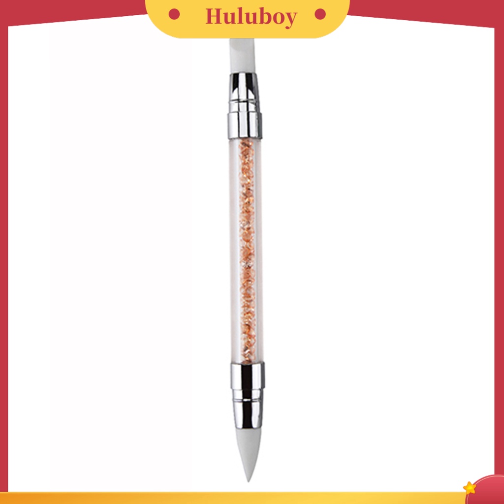 {In Stock} Kuas Nail Art Dotting Tools Double Ends Nail Art Patung Pulpen Silikon Ukir Alat Kerajinan