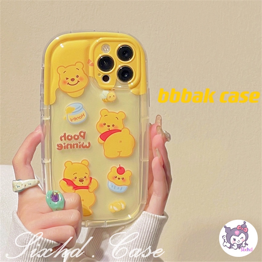 Untuk OPPO A77s A57 A54 A17 A16 A15 A12 A95 A96 A76 A78 A74 A53 A33 A32 A7 A3s A5s A5 A9 A94 A92 A52 F11 Reno 8T 6Z Pink Strawberry Bear Fashion AirBag Case Lembut Penutup Pelindung