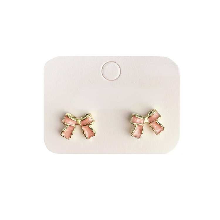 Anting Ear Studs Seri Pink Musim Panas Musim Semi Untuk Aksesori Gadis Indah Manis