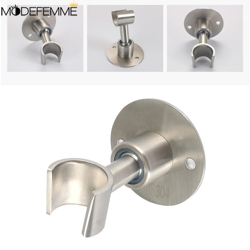 360°Adjustable Handheld Shower Head Holder Stainless Steel Kamar Mandi Mudah Menginstal Shower Head Holder Dengan Sekrup Tahan Lama Heavy Duty Shower Bracket Universal Shower Head Holder