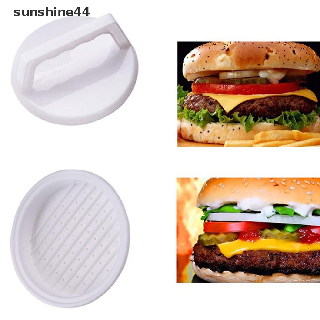 Sunshine Bentuk Bulat Meat Maker Mold Hamburger Press Burger Beef Grill Press Alat Cetakan ID