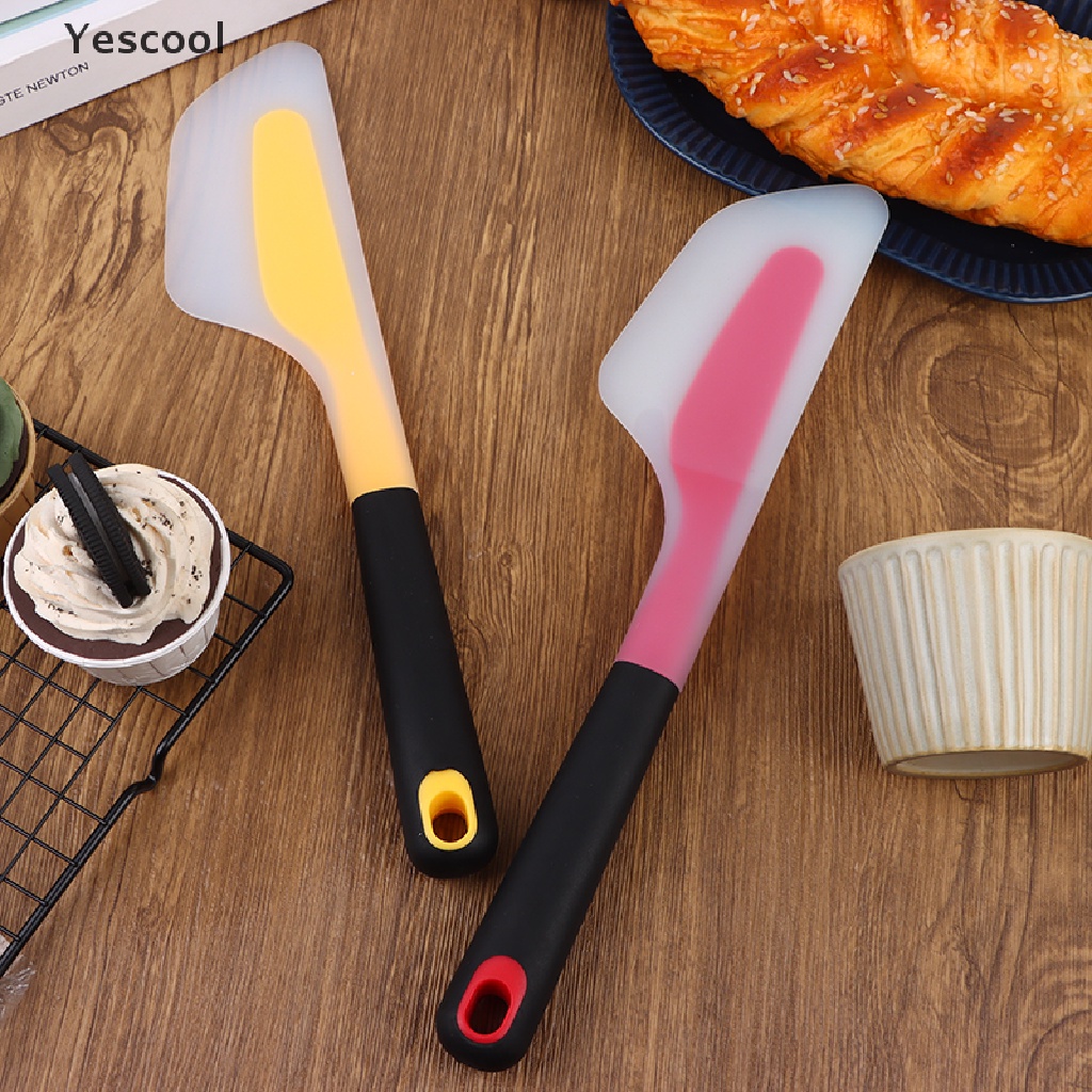 Yescool 1Pc Spatula Krim Kue Tembus Non Stick Omelette Spatula Butter Scraper ID