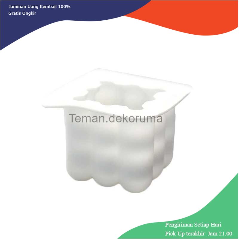 TD - DPR Miki Cetakan Kue 3D Cube Baking Cake Dessert Molds Candle Silicone - MH02