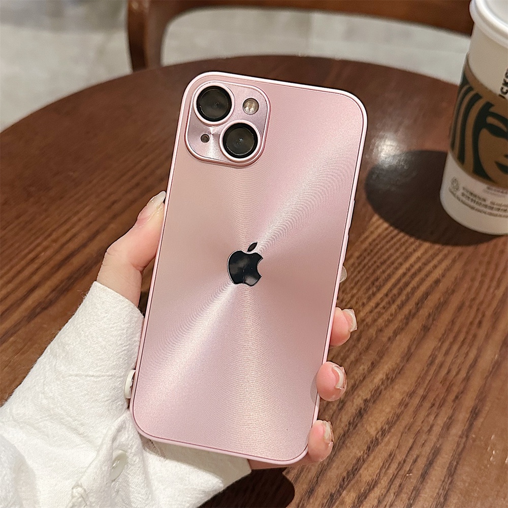 IPHONE Casing Ponsel Tekstur Laser Mewah Untuk Iphone11 12 13 14 Pro Max Casing Iphone14 Plus Pelindung Kamera Hard Shockproof Cover