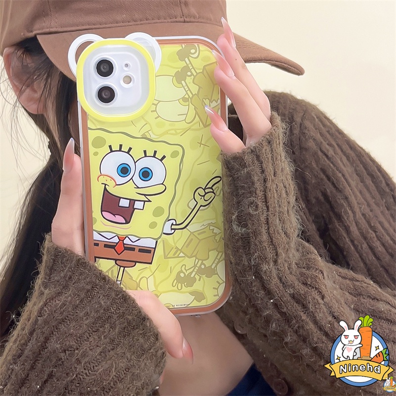 IPHONE Casing Kompatibel Untuk Iphone14 13 12 11 Pro Max X Xr Xs Max SE 8 7 6 6s Plus Kartun Lucu Casing Ponsel Merek Trendi Soft Case Pelindung Lensa Anti Gores Shockproof Cover Pelindung